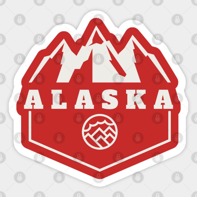 Alaska Sticker by Samuel Tee